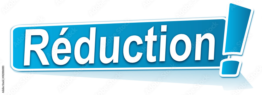 réduction sur étiquette bleue réduction sur étiquette bleue