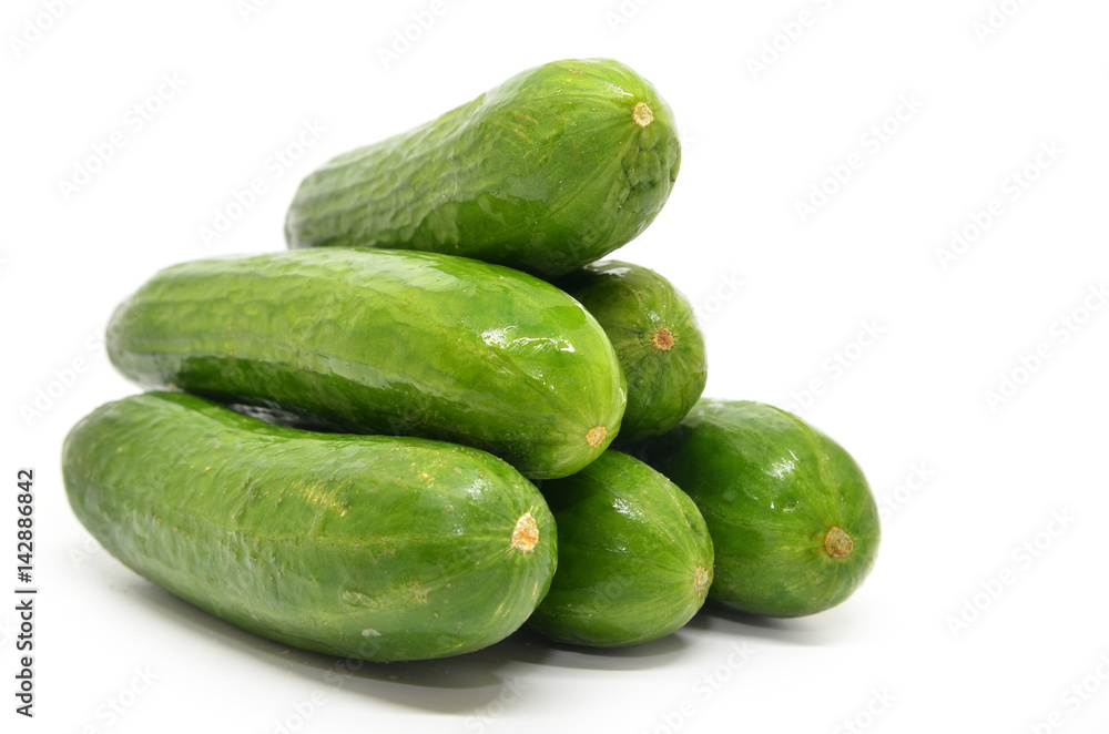Fresh cucumbers isolated Fresh cucumbers isolated