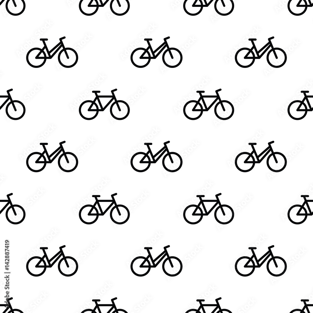 Seamless pattern with bikes Seamless pattern with bikes