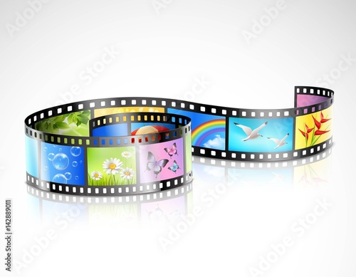Film Strip With Colorful Images