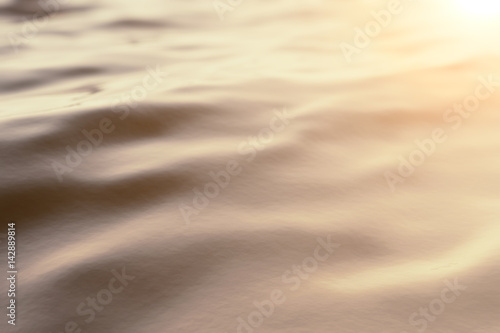 Sea, ocean wave close-up sunset, low angle view, cross processing effect. Hard focus with selective . 3d rendering © rost9
