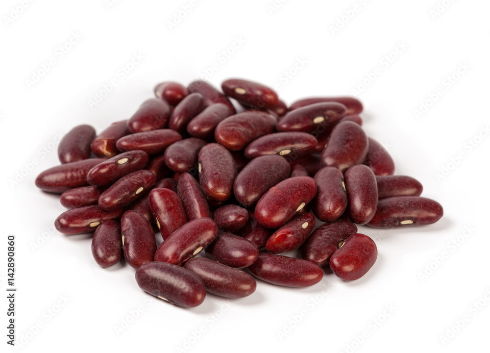 Red bean isolated on white background Red bean isolated on white background