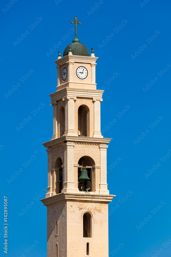Kirchenturm in Tel Aviv in Israel