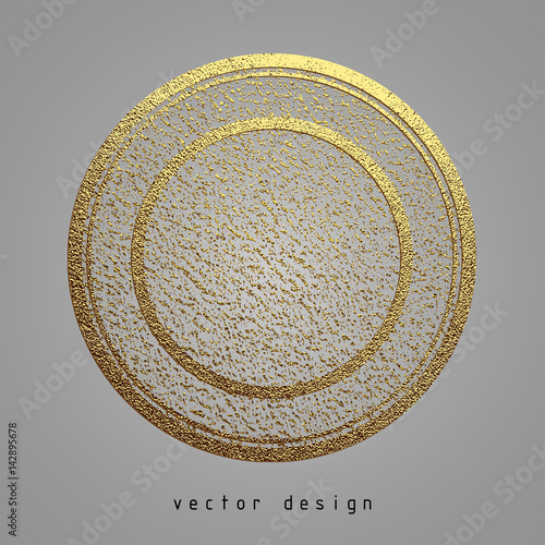 rubber stamp gold illustration