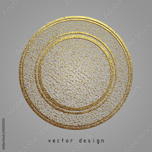 rubber stamp gold illustration
