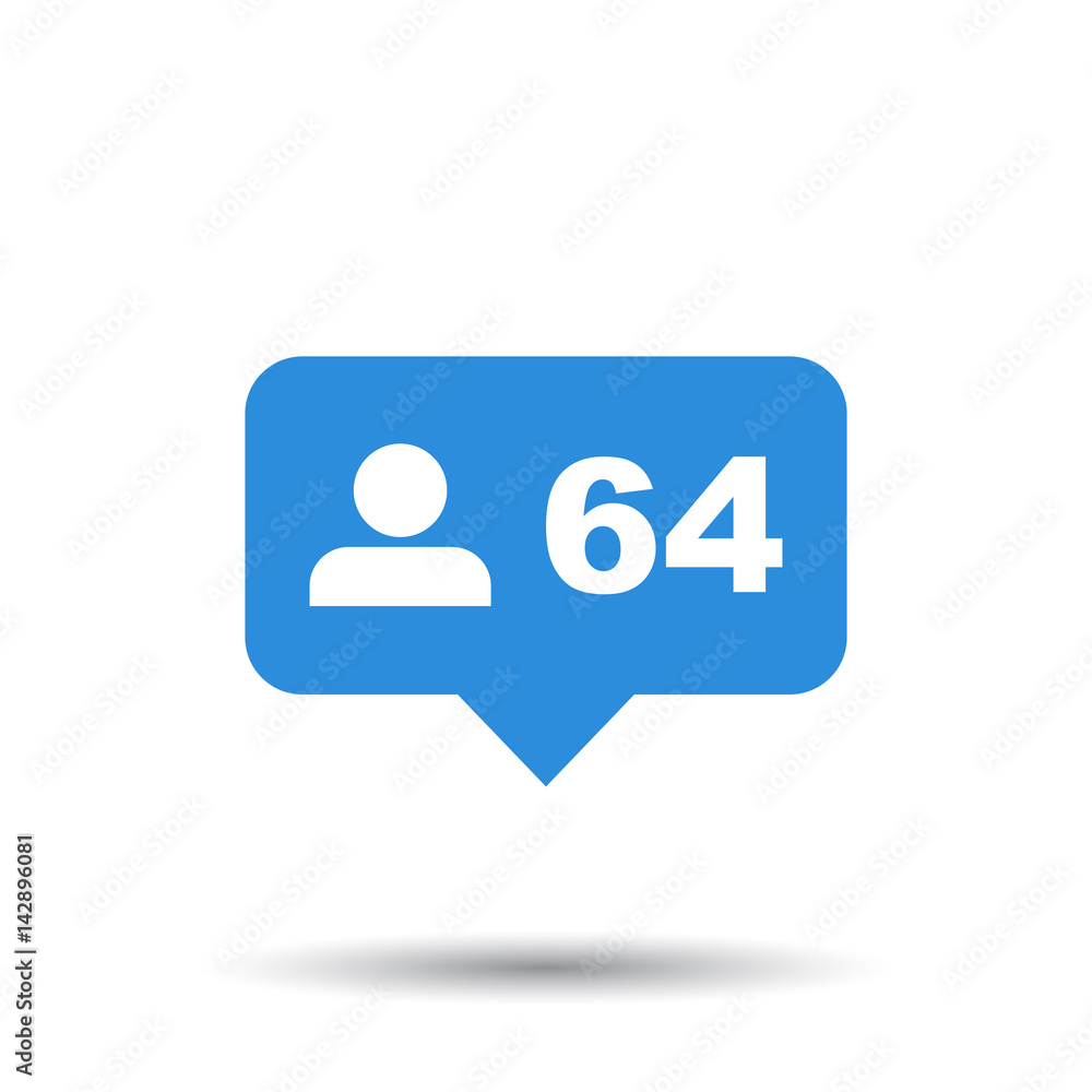 Like, comment, follower icon. Flat vector illustration with heart on white background. Like, comment, follower icon. Flat vector illustration with heart on white background.