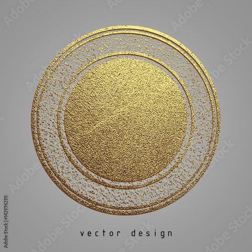rubber stamp gold illustration