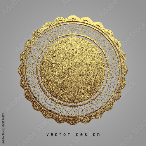rubber stamp gold illustration