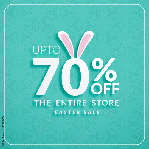 discount banners for happy easter celebration