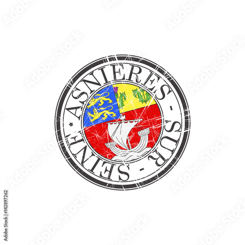 Asnieres sur Seine city stamp