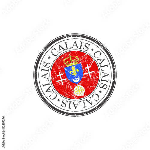 Calais city stamp