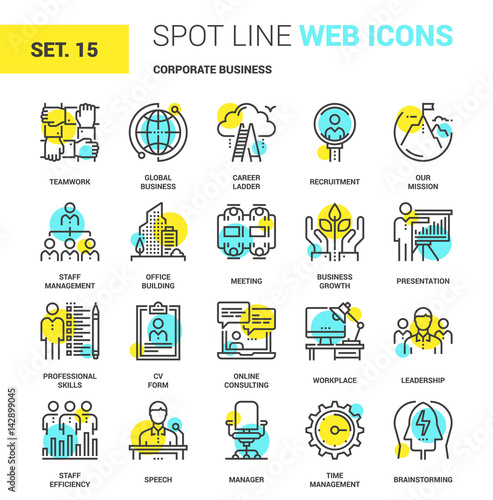 Corporate Business Icons © vasabii
