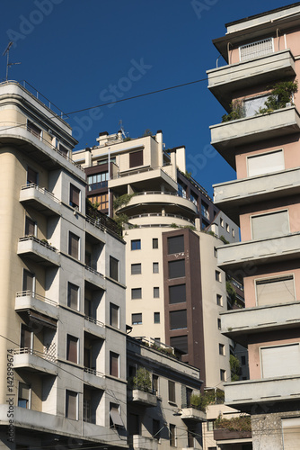 Milan (Italy): buildings in viale Cassiodoro photo