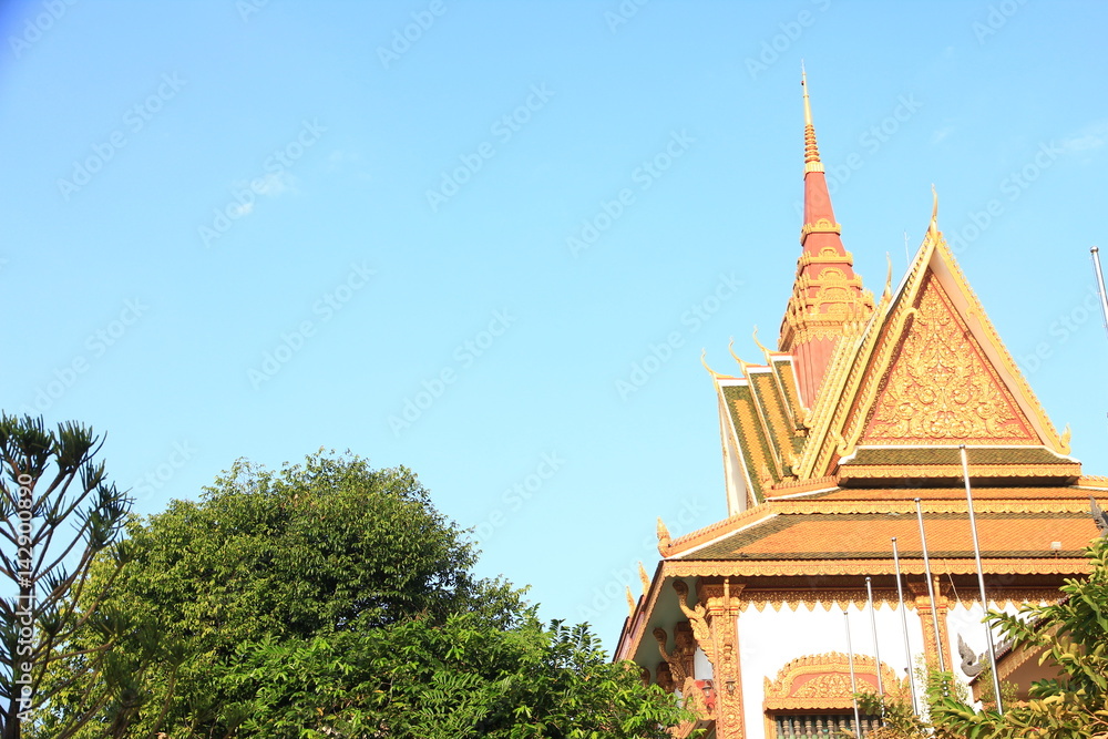 Fototapeta premium Wat Preah Prom Rath in Siem Reap, Cambodia