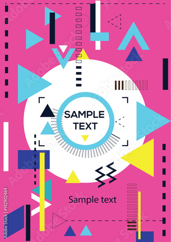 Vector brochure cover template