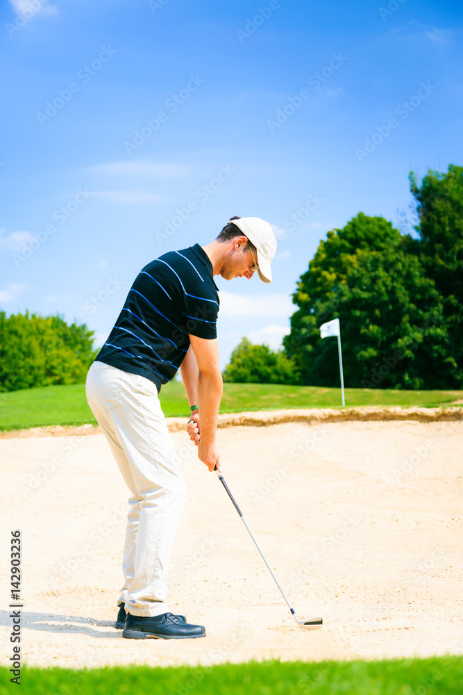 Man Playing Golf