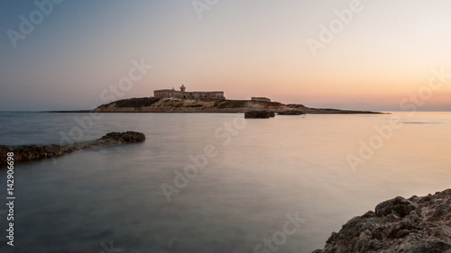 "Isola delle Correnti", the most southern point in Sicily after the sunset