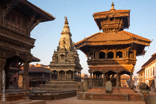 Bild auf Leinwand Bhaktapur city before earthquake, Nepal