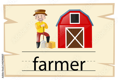 Wordcard for word farmer