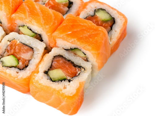 close up view of roll