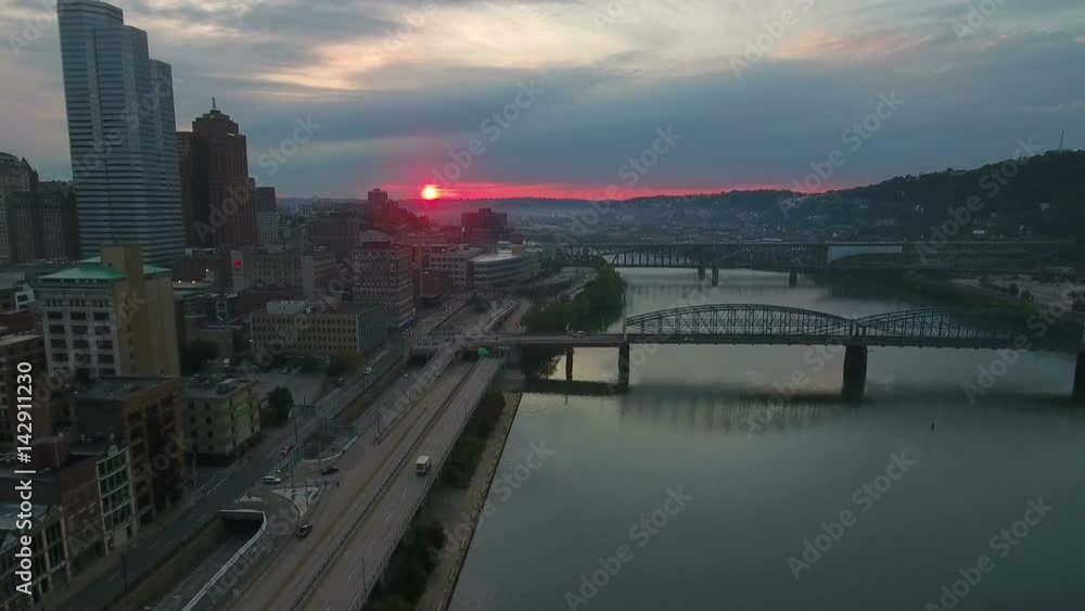 Aerial Pennsylvania Pittsburgh September 2016 4K Aerial Pennsylvania Pittsburgh September 2016 4K