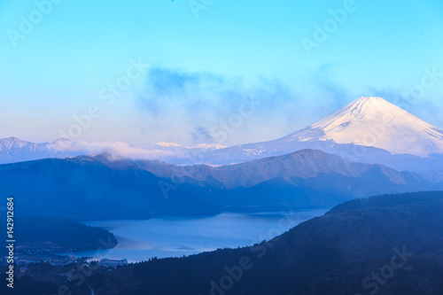 Mountain Fuji winter in morning. © pigprox