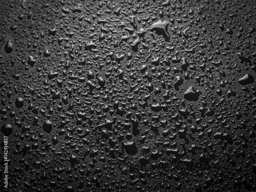 Abstract splashes of water on a black background