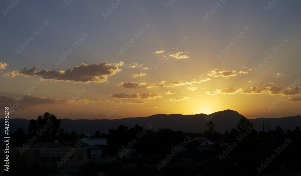 Obraz premium Road Trip Sunset