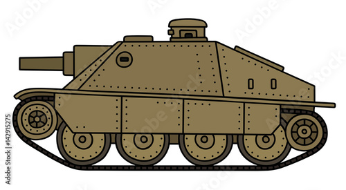 Vintage sand tank destroyer