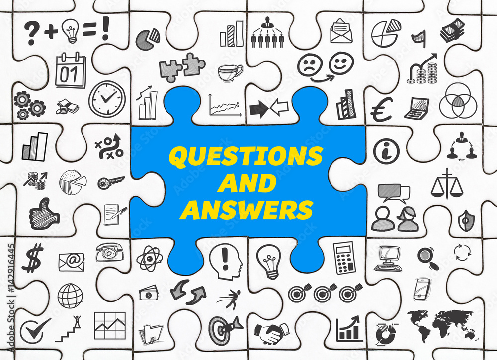Questions and Answers / Puzzle mit Symbole