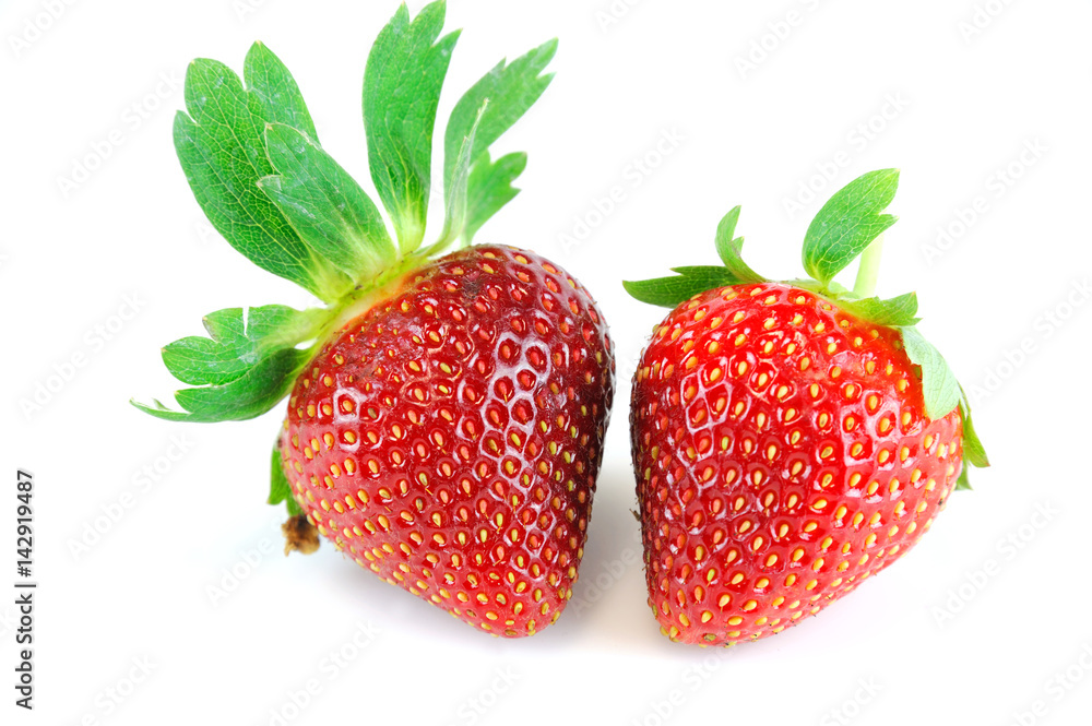 fresh strawberry isolated on white background fresh strawberry isolated on white background