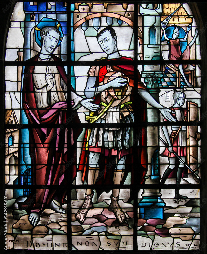 Stained Glass - Jesus and Pontius Pilate