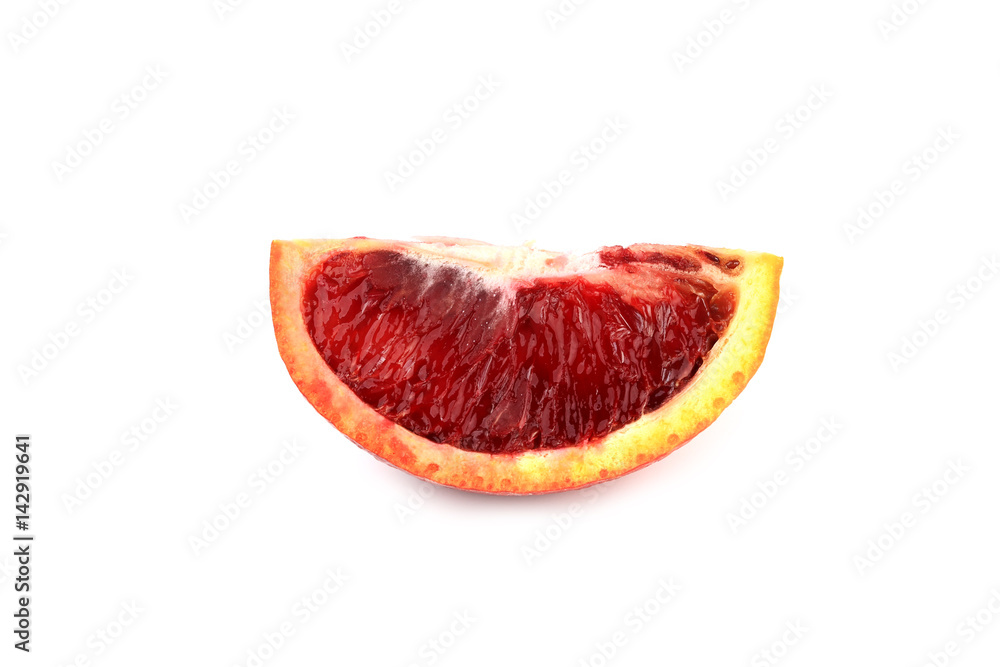 red orange isolated on white background blood orange