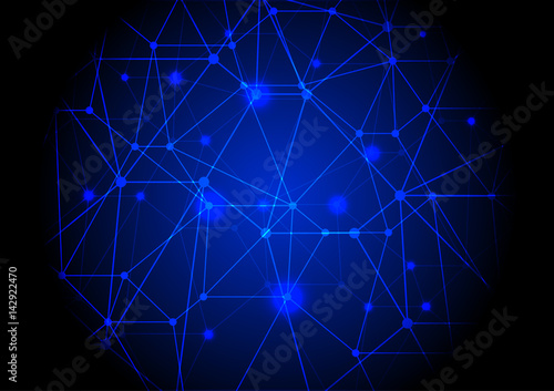 Abstract vector internet of things connection background