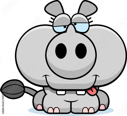 Cartoon Goofy Rhinoceros