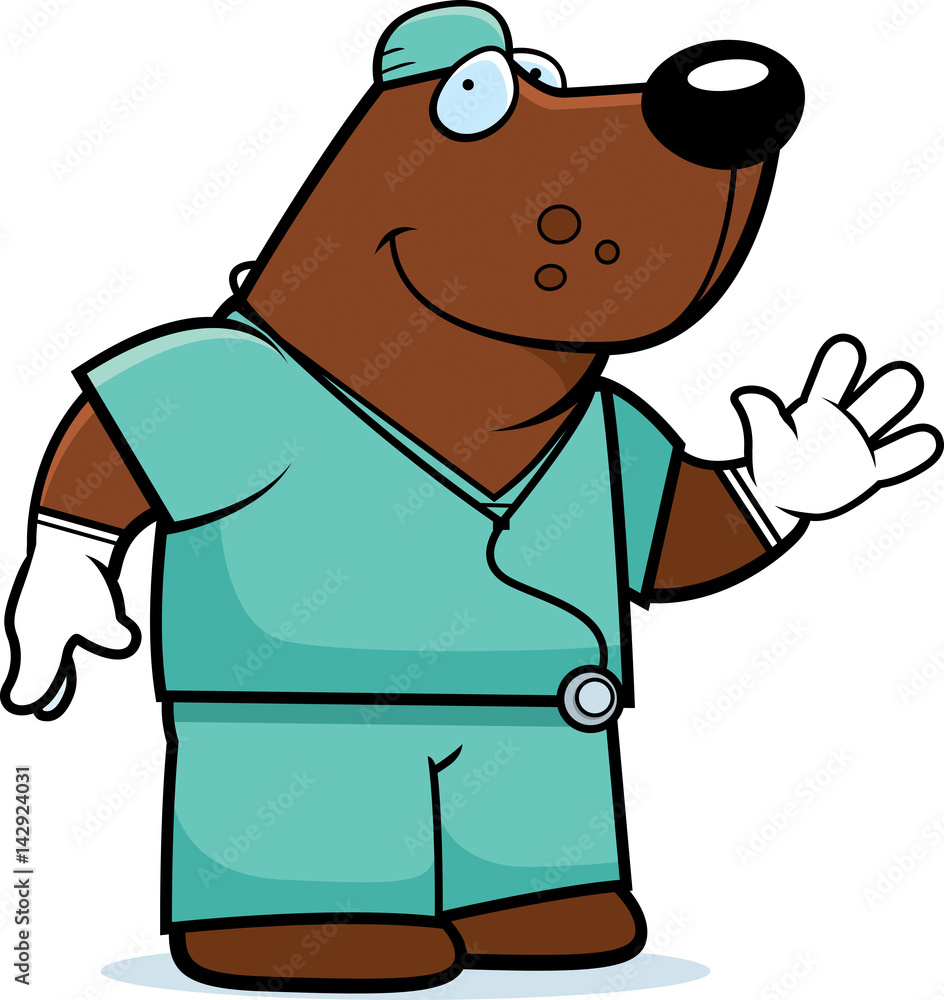Cartoon Bear Doctor
