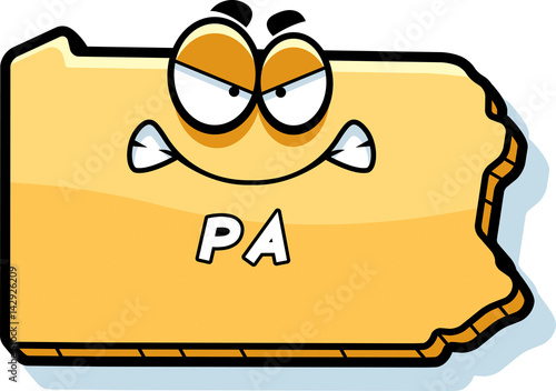 Cartoon Angry Pennsylvania