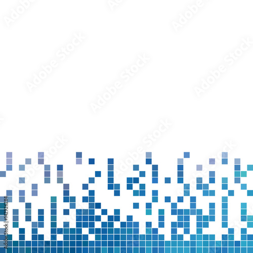 abstract vector square pixel mosaic background