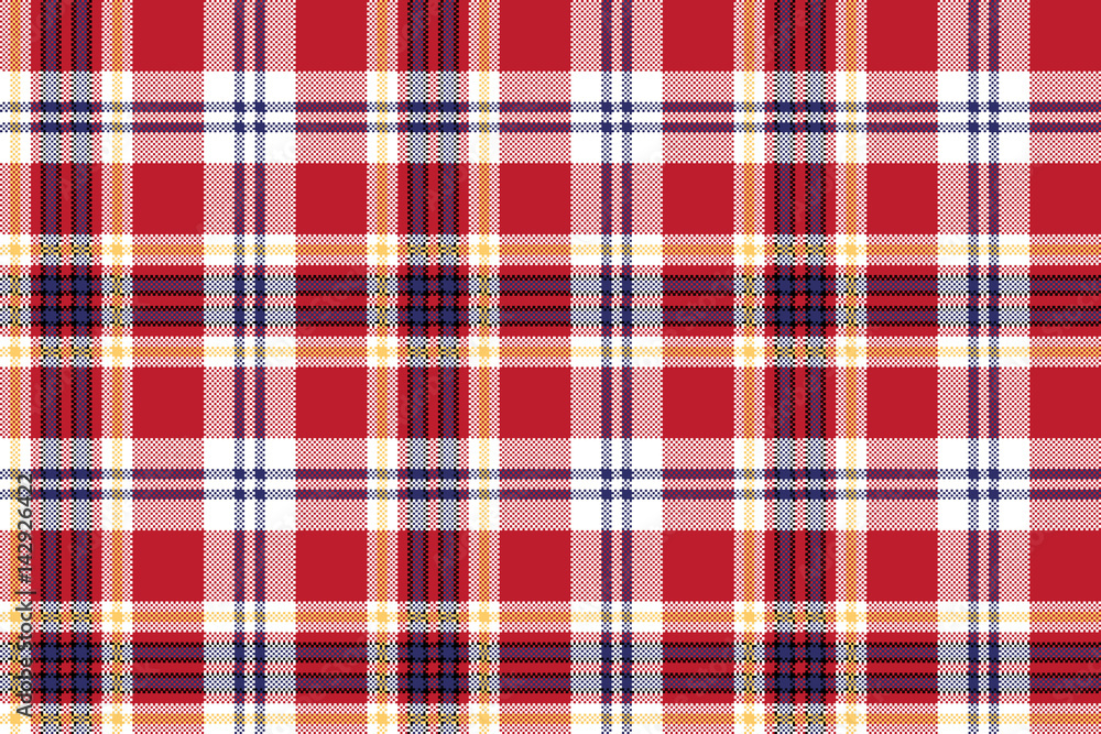Red plaid seamless fabric texture Red plaid seamless fabric texture