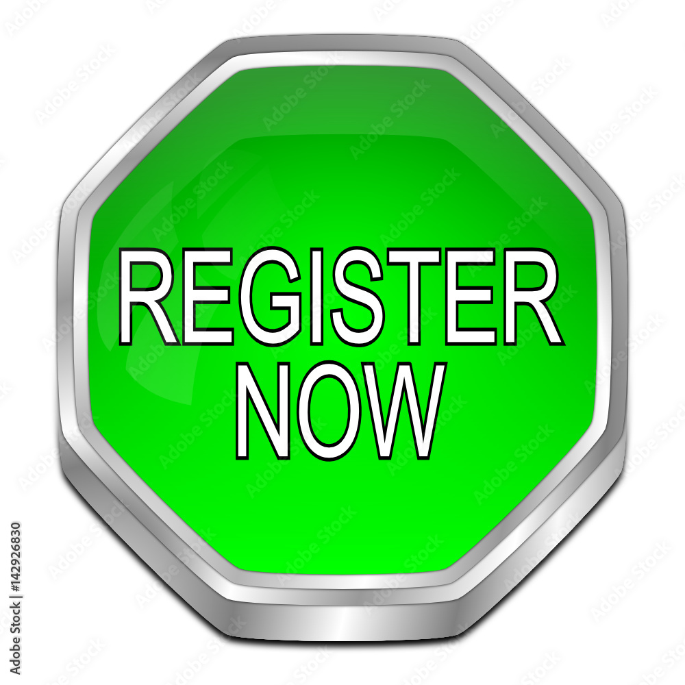 Register now Button - 3D illustration Register now Button - 3D illustration