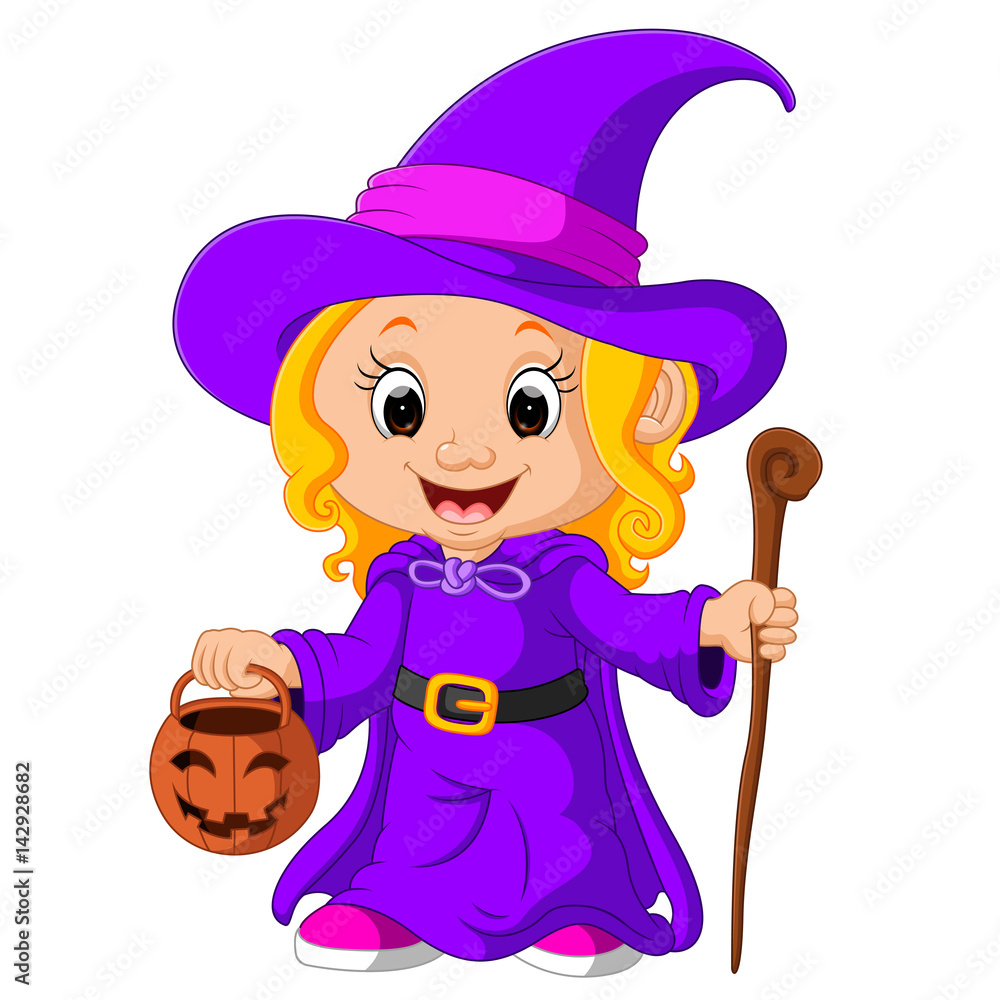Cute young witch 