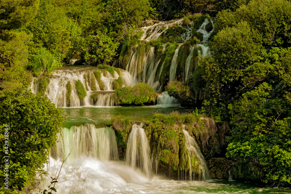 Obraz premium Kroatien, Krk, Wasserfall