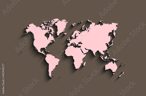 flat world map. abstract vector background for wallpaper, banner