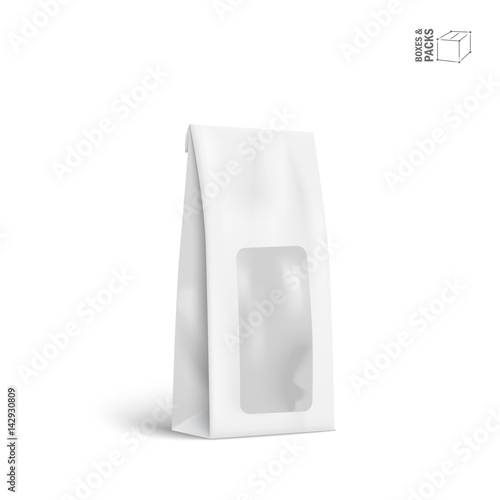 Vector Packaging Package Bag Isolated on White Background