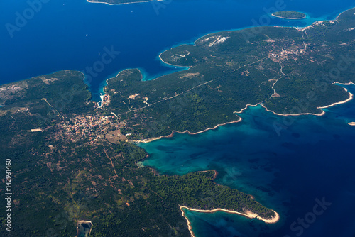 Fototapeta Naklejka Na Ścianę i Meble -  Croatia aerial view
