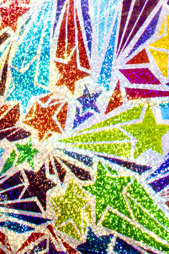 Retro Star Glitter Background