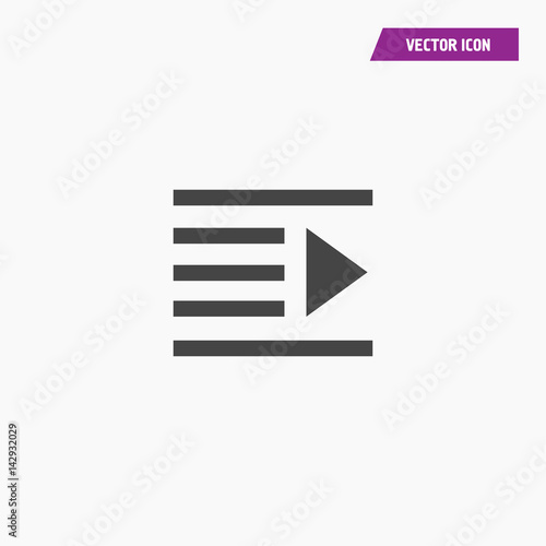 Text align Icon Vector illustration