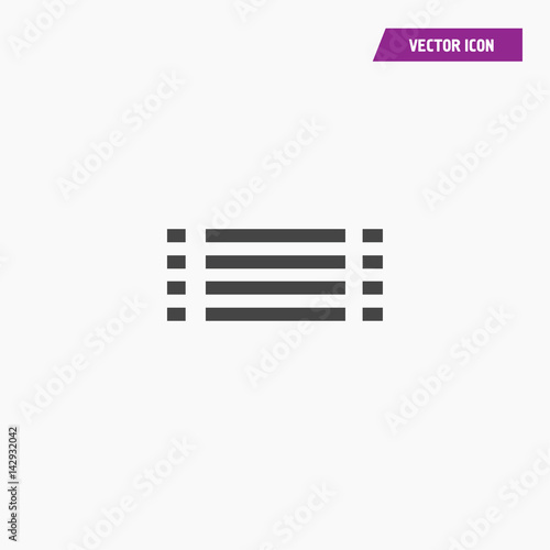 Text align Icon Vector illustration