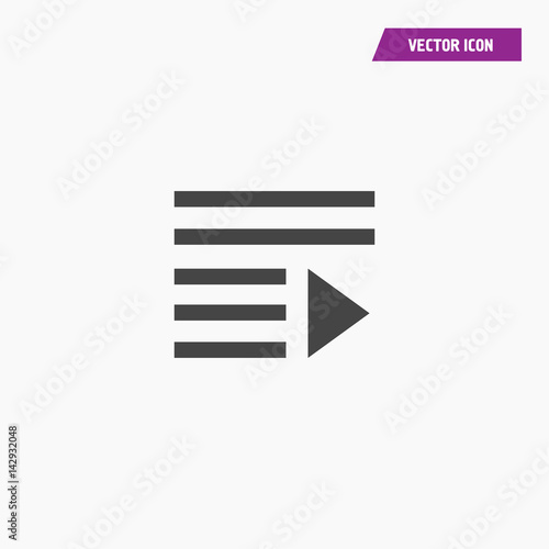 Text align Icon Vector illustration