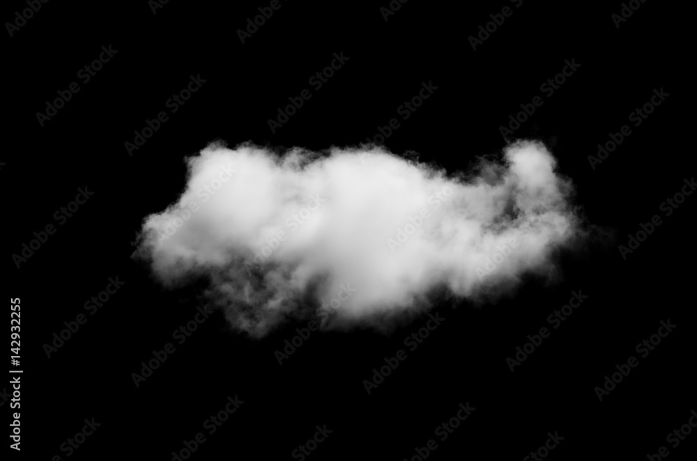 Clouds on black background Clouds on black background
